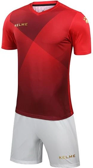 Комплект футбольної форми червоно-золотавий к/р LIGA