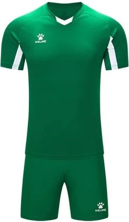 Комплект футбольної форми зелено-білий к/р LEON