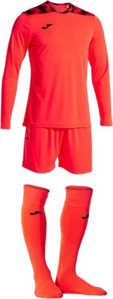 Комплект воротарської форми кораловий д/р ZAMORA VIII (шорти+футболка+гетри)
