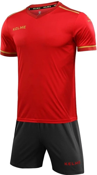 Комплект футбольної форми червоно-сірий к/р дитячий SEGOVIA