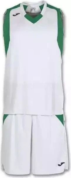 Комплект баскетбольної форми біло-зелений б/р FINAL