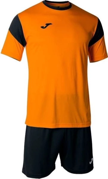 Комплект оранжево-чорний футболка к/р і шорти PHOENIX