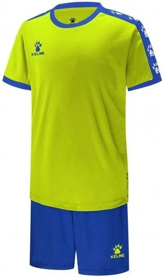 Комплект футбольної форми салатово-синій к/р дитячий COLLEGE