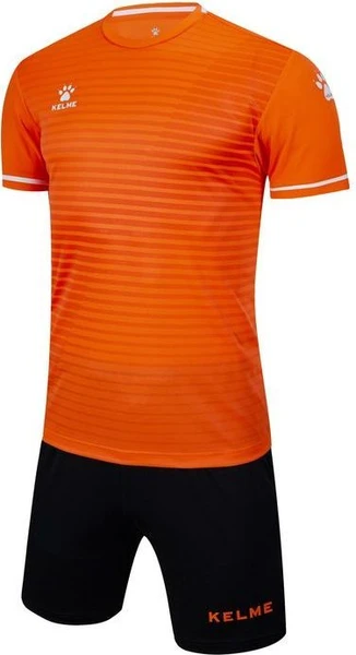 Комплект футбольної форми MALAGA JR оранжево-чорний к/р дитячий
