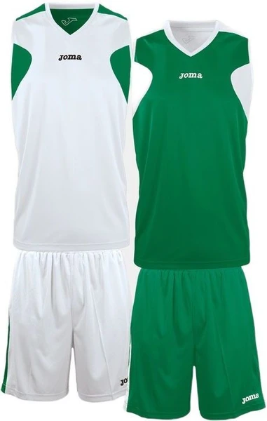 Форма баскетбольна REVERSIBLE біло-зелена