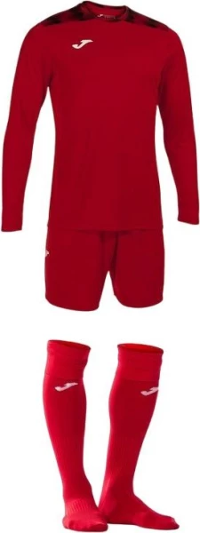 Комплект воротарської форми червоний д/р ZAMORA VIII (шорти+футболка+гетри)