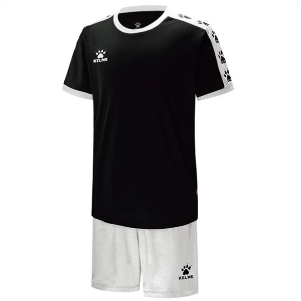 Комплект футбольної форми COLLEGUE чорно-білий к/р дитячий