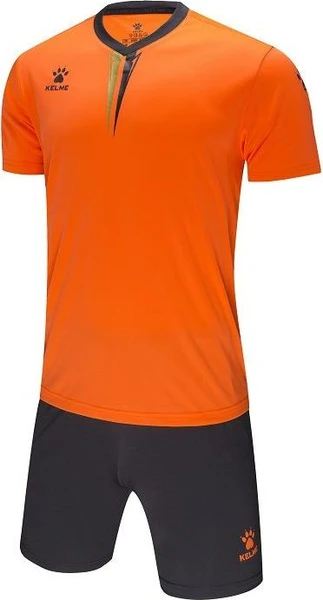 Комплект футбольної форми VALENCIA оранжево-сірий к/р