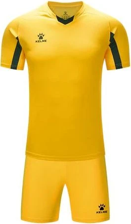 Комплект футбольної форми жовто-чорний к/р LEON