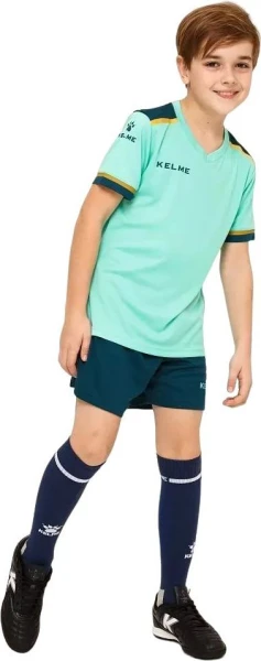 Комплект футбольної форми м'ятно-зелений к/р дитячий SEGOVIA