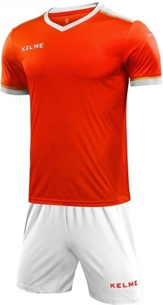 Комплект футбольної форми оранжево-білий к/р дитячий SEGOVIA