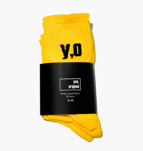 Шкарпетки yes, original 3 Pack Socks Yellow 100000-132 41-45