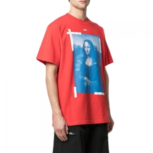 Футболка OFF-WHITE MONA LISA OVERSIZED T-SHIRT RED