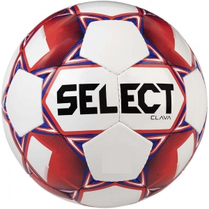 М’яч футбольний SELECT Clava (198) біло/червон