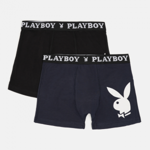 Труси-боксери Набір з 2 Playboy ANNYA PLAYBOY BOXERSHORT чорний, синій Чол L