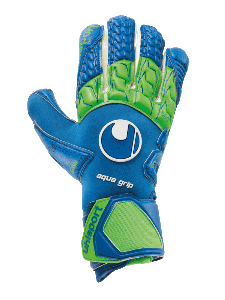 Воротарські рукавиці UHLSPORT AQUAGRIP HN (pacific blue/fluo green/white)