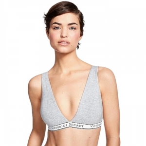 Нижня Білизна Victoria'S Secret Cotton Wireless Lounge Bra Grey 11199398-Gry L