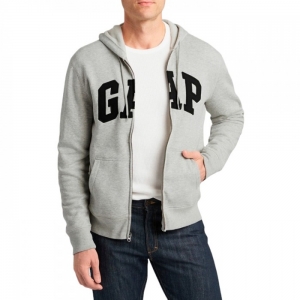 Толстовка Gap Logo Zip Hoodie Grey 218871731