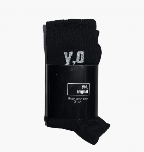 Шкарпетки Yes, Original 3 Pack Socks Black 100000-112 36-40