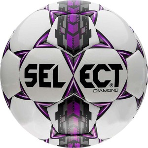 М'яч футбольний для дітей Select Diamond №3 White-Purple-Grey (0853321004)