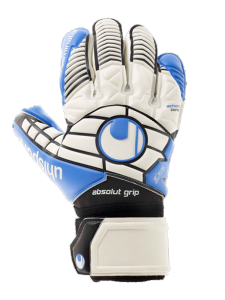 Воротарські рукавиці ELIMINATOR ABSOLUTGRIP HN (white/black/energy blue)