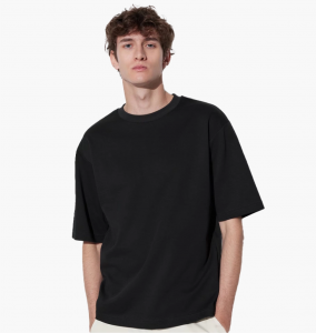 Футболка унісекс Uniqlo Airism Cotton Oversized Crew Neck Half-Sleeve T-Shirt Black 465185-09 M