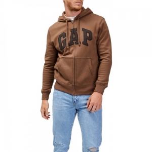 Толстовка Gap Logo Zip Hoodie Brown 546879261 S