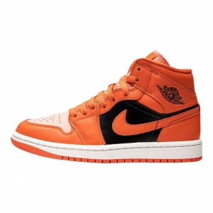 Кросівки Air Jordan 1 Mid "Orange" Orange/Black