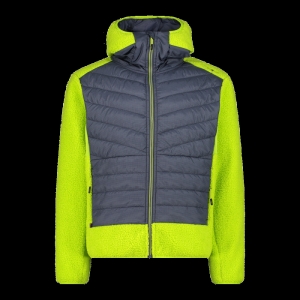 Куртка спорт. CMP JACKET HYBRID FIX HOOD GRID PO