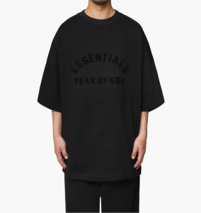 Футболка Fear of God ESSENTIALS Black Crewneck T-Shirt