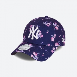 Бейсболка WMNS FLORAL 9FORTY 60112729N0H-. New Era o/s (Б/р) Синій