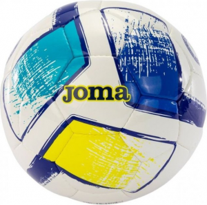 М'яч футбольний Joma DALI II білий, синій, жовтий Уні 5