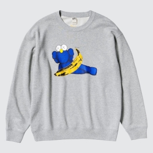 Кофта KAWS + Warhol Grey Sweater