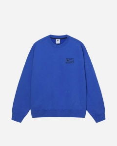 Світшот NIKE X STÜSSY ACID-WASHED FLEECE CREW BLUE (DR4024-480)