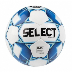 М’яч футбольний SELECT Fusion IMS (012) біл/голубий