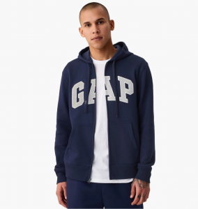 Толстовка Gap Logo Zip Hoodie Blue 664335011