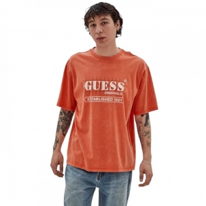 Футболка GUESS Originals Washed Grid Logo Tee