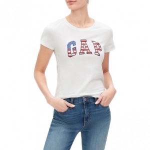 Футболка Gap Logo T-Shirt White 578009WHTE M