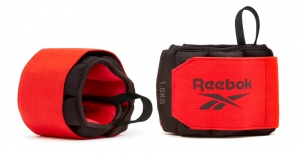Обтяжувачі зап'ястя Reebok Flexlock Wrist Weights чорний, червоний Уні 0.5 кг