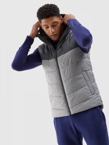 Безрукавка synthetic-fill down vest 4FWSS24TVJAM100-27S 4F M Сірий