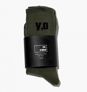 Шкарпетки yes, original 3 Pack Socks Olive 100000-134 36-40