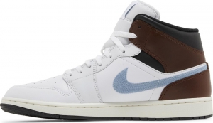 Кросівки Air Jordan 1 Retro Mid SE 'Brown Blue Grey'