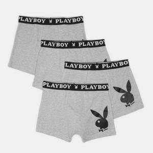 Труси-боксери Набір з 4 Playboy ANNYA PLAYBOY BOXERSHORT сірий Чол L
