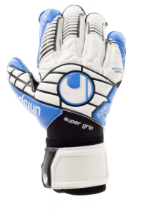 Воротарські рукавиці ELIMINATOR SUPERGRIP 360° CUT (white/black/energy blue)