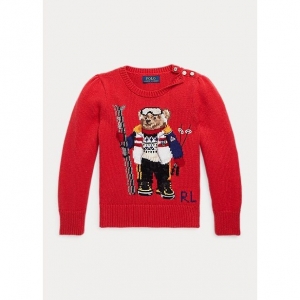 Кофта Ralph Lauren Long-Sleeve Bear Cotton-Wool Sweater