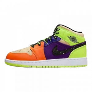 Кросівки Кросівки Nike Air Jordan 1 Mid Volt/Vivid Orange Multicolour