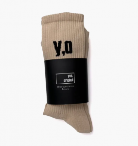 Шкарпетки yes, original 3 Pack Socks Beige 100000-123 41-45