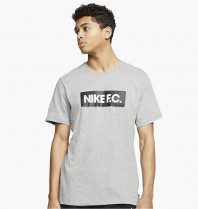 Футболка Nike F.C. Tee Essentials (бавовна, сірий)