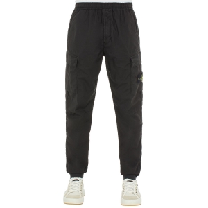 Штани Stone Island Stretch Cotton Tela Paracadute Cargo Straight Pants Black