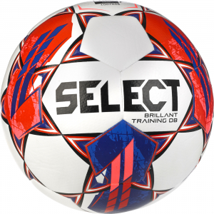 М’яч футбольний SELECT Brillant Training DB (FIFA Basic) v23 White- Red (158) біл/червоний